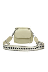 Mini Crossbody Bag with Textured Finish and Adjustable Strap