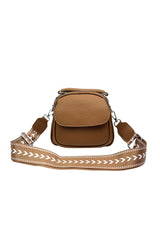Mini Crossbody Bag with Textured Finish and Adjustable Strap