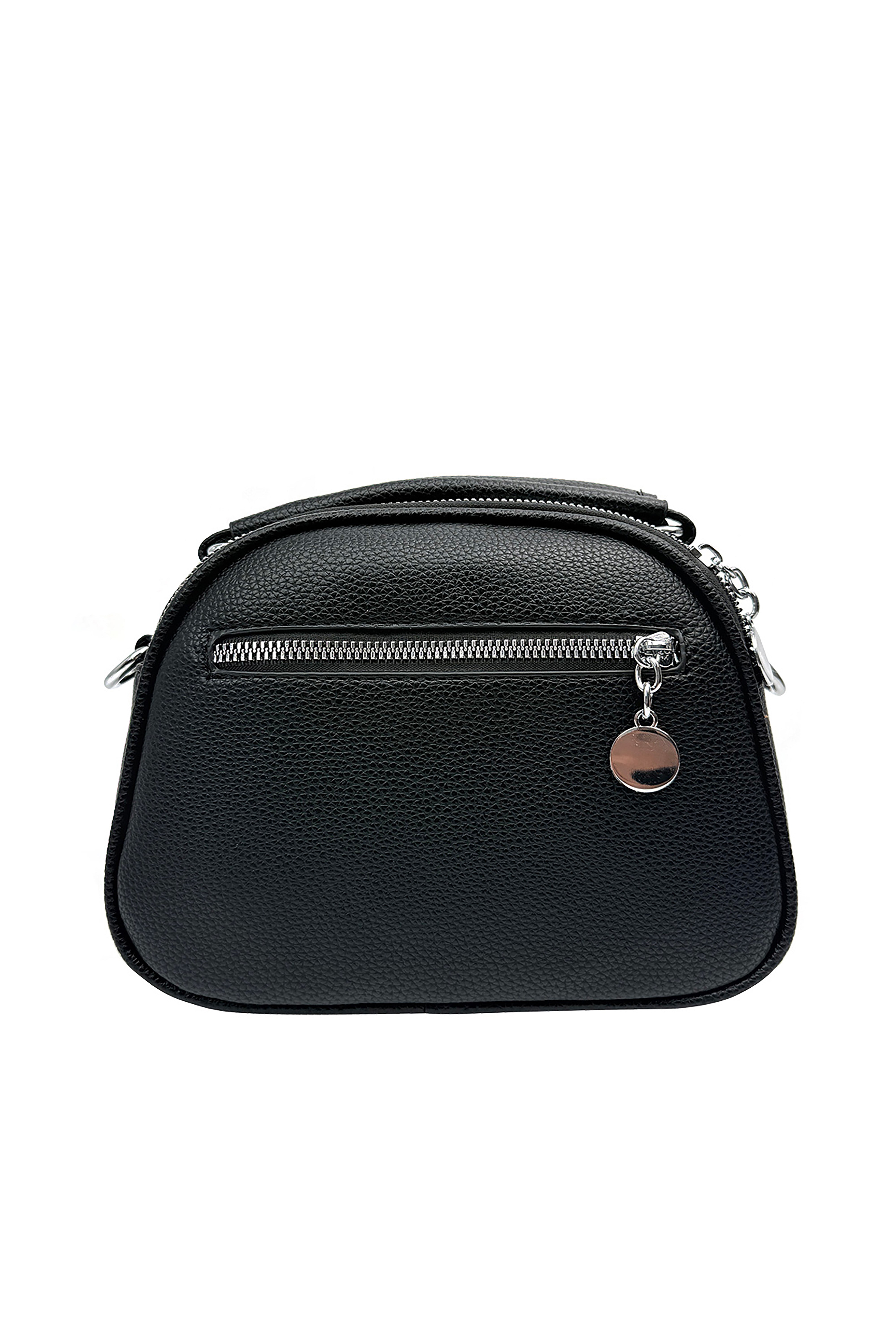 Mini Crossbody Bag with Textured Finish and Adjustable Strap