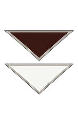 Women’s Striped Border Knitted Triangle Scarf