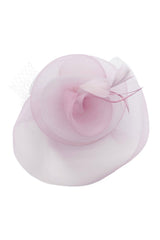 Layered Sinamay Disc Fascinator with Feather Detail