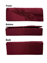 Luxury Satin Twist Knot Evening Clutch Bag with Detachable Chain