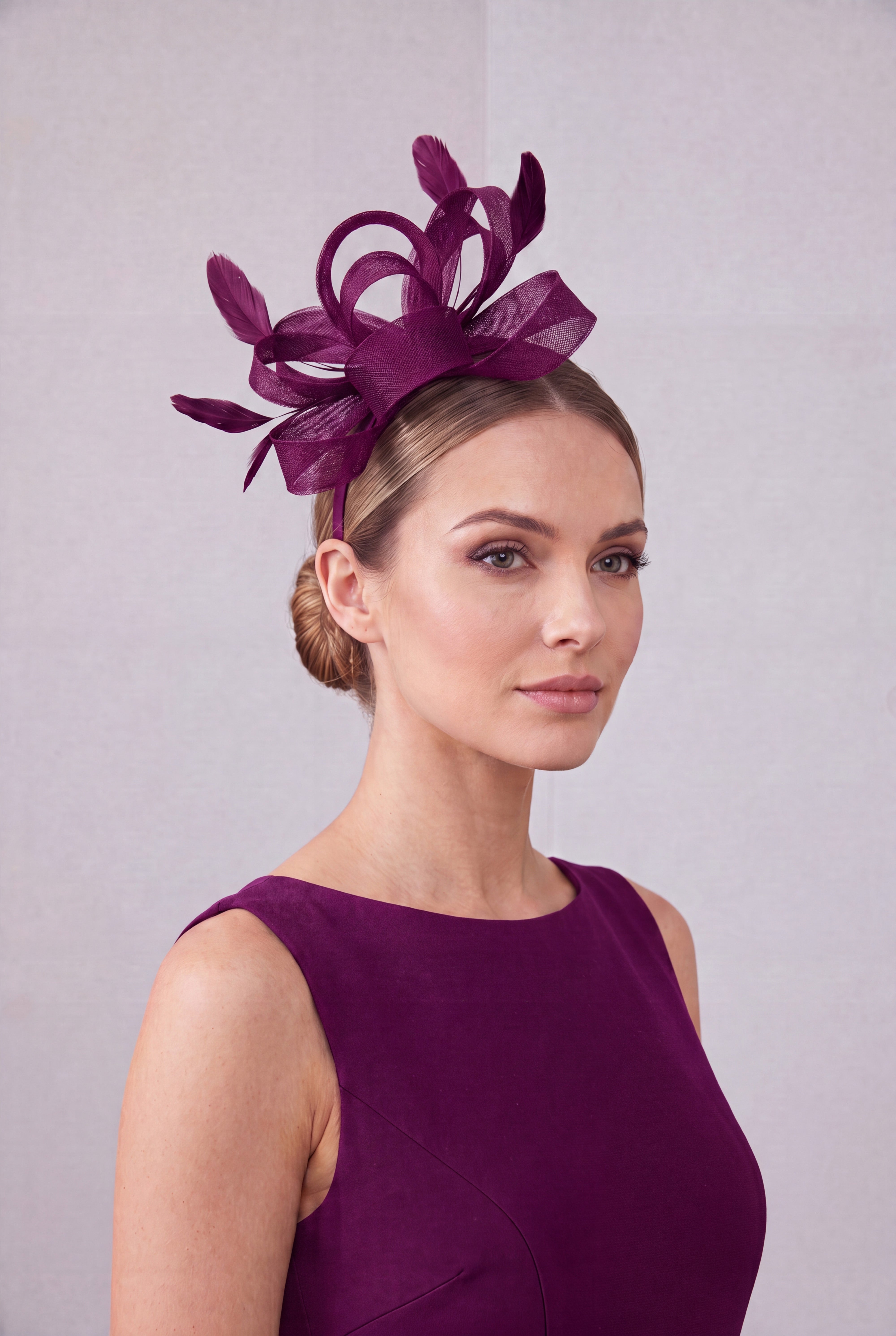 Feather Loop Fascinator Headband fo Royal Ascot & Race Day