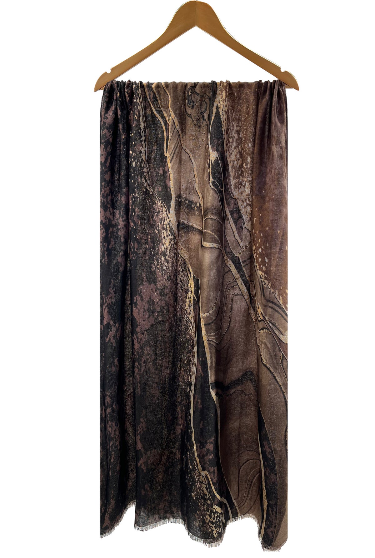 Marble Print Lightweight Fashion Scarf