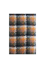 Wool-Blend Pixel Pattern Oversized Scarf