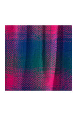 Ombre Check Wool-Blend Scarf with Tassels