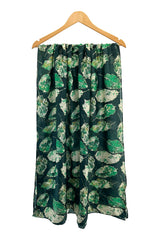 Women Metallic Leaf Print Lightweight Scarf