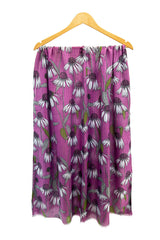 Vintage Floral Print Lightweight Scarf