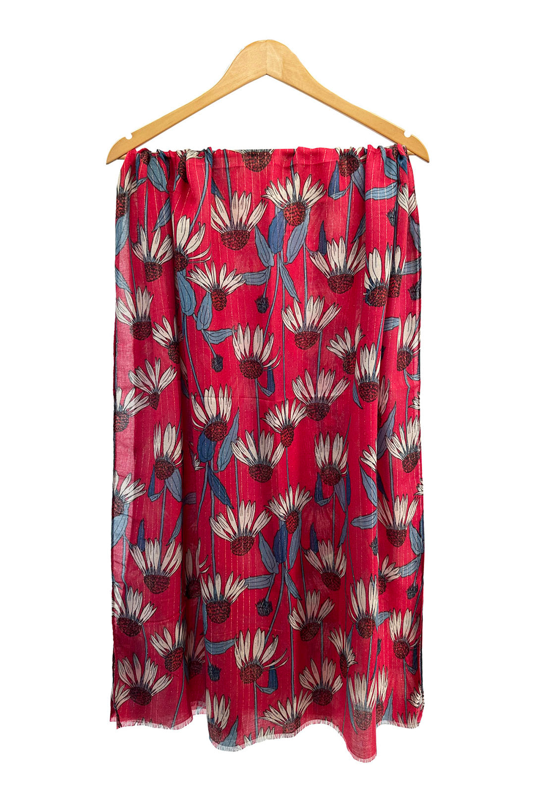 Vintage Floral Print Lightweight Scarf