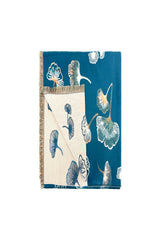 Ginkgo Leaf Pattern Reversible Scarf – Soft Touch, Fringed Design