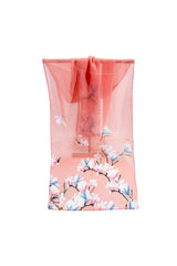 Floral Print Chiffon Scarf