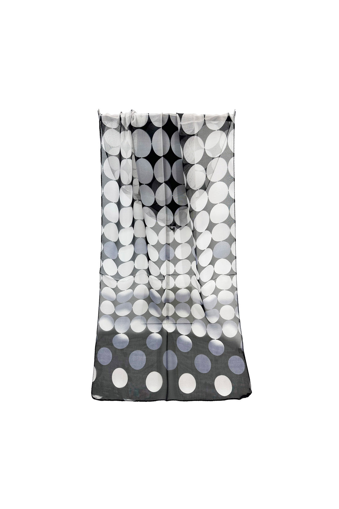 Polka Dot Chiffon Scarf