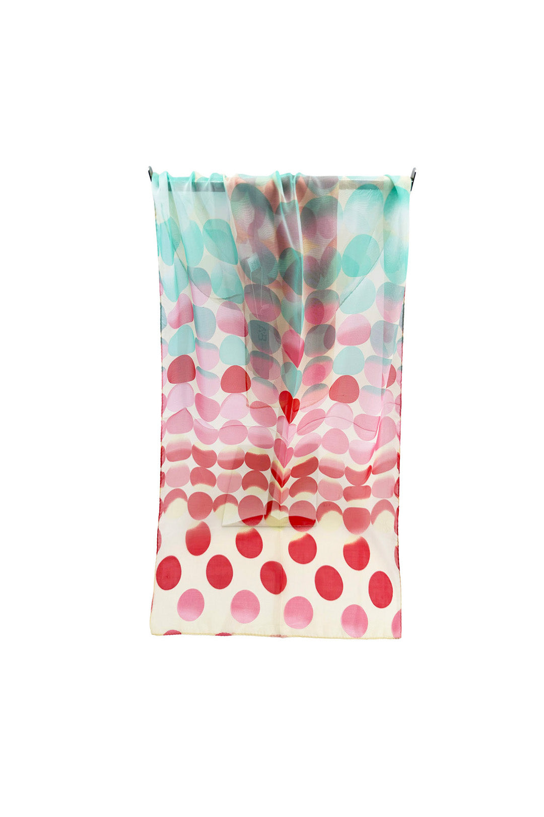 Polka Dot Chiffon Scarf