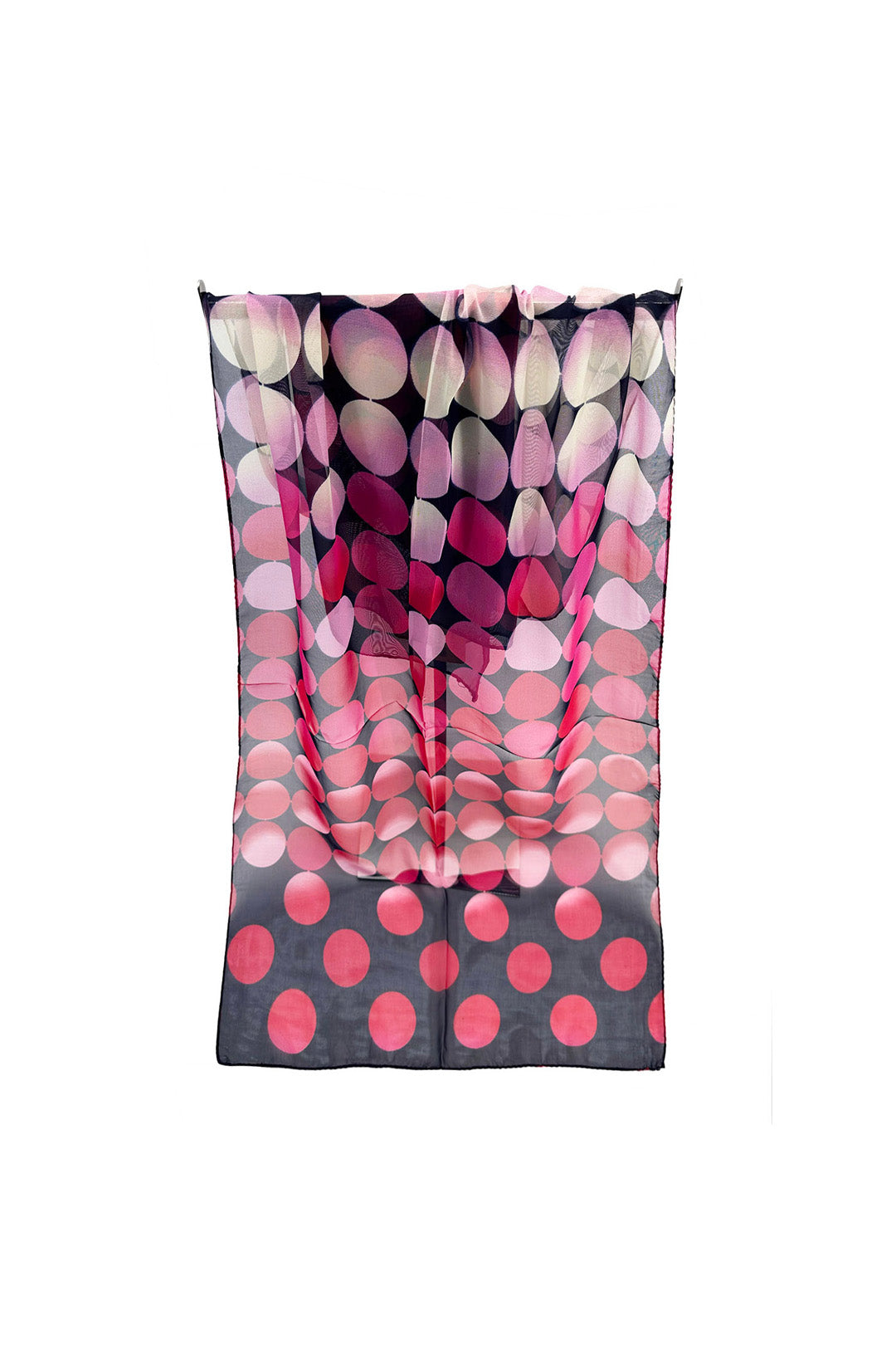 Polka Dot Chiffon Scarf