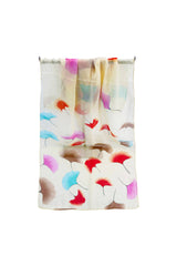 Pastel Ginkgo Leaf Print Chiffon Scarf