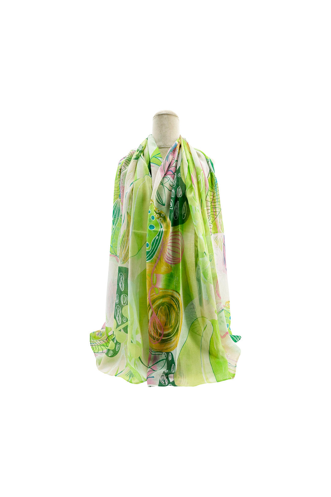 Abstract Art Print Lightweight Chiffon Scarf
