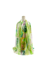Abstract Art Print Lightweight Chiffon Scarf