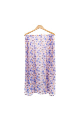 Mixed Cotton Butterfly & Floral Print Chiffon Scarf