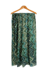 Women’s Abstract Wave Print Lightweight Scarf