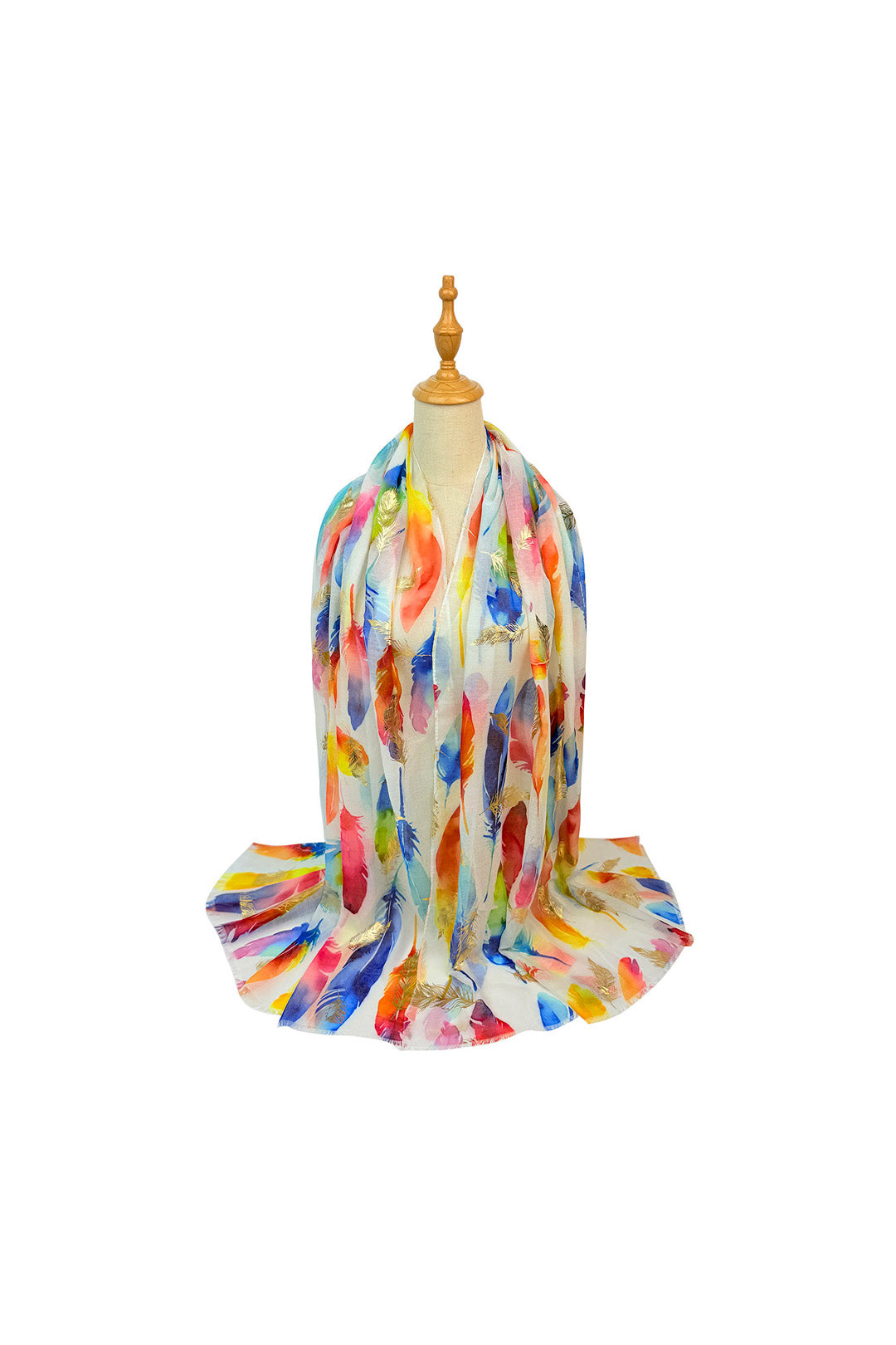 Feather Print Lightweight Scarf
