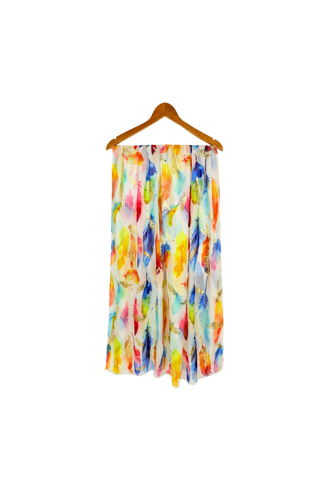 Feather Print Lightweight Scarf