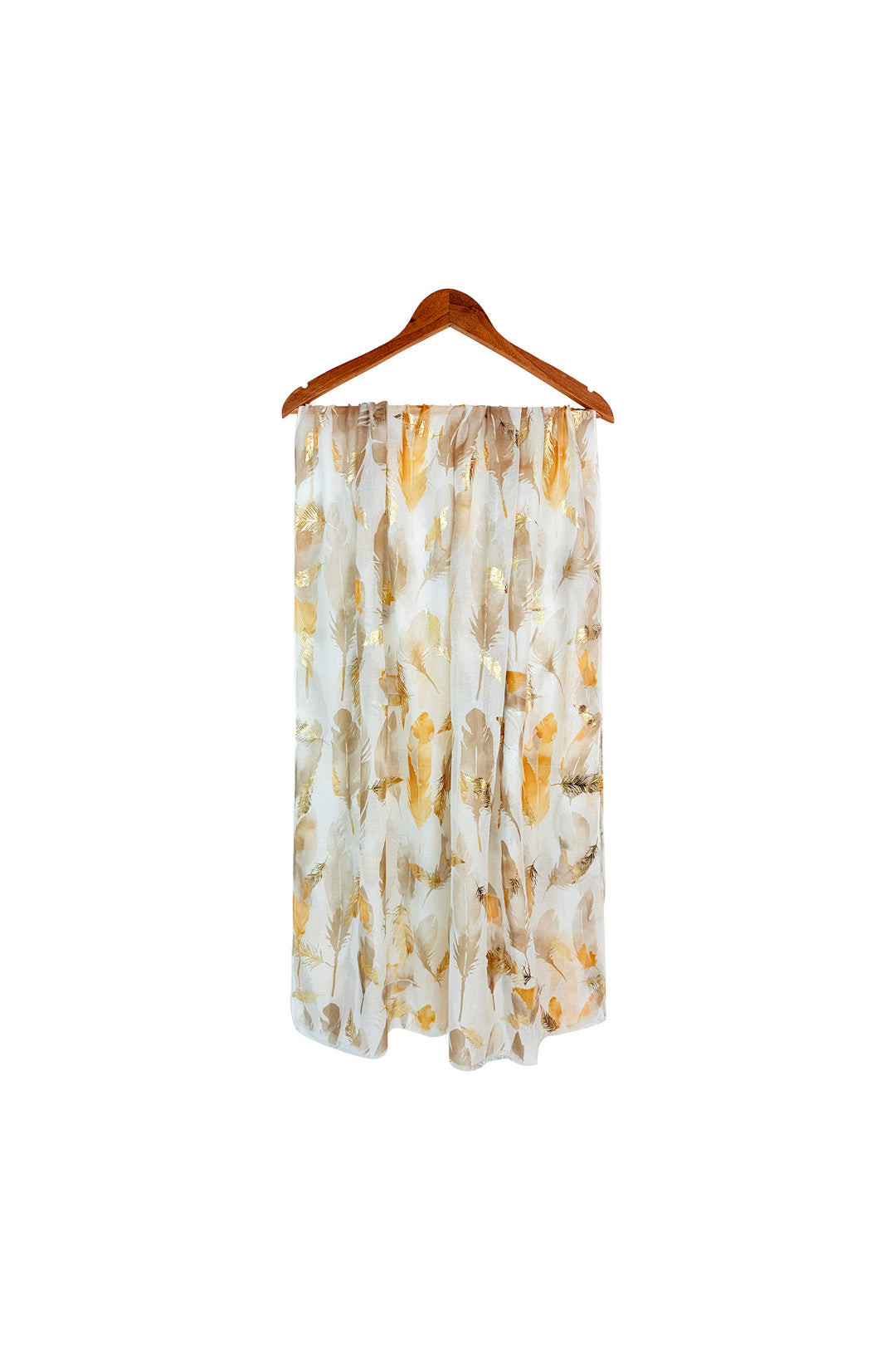 Feather Print Lightweight Scarf
