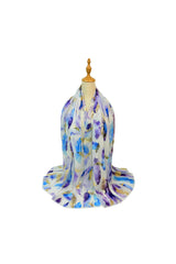 Feather Print Lightweight Scarf