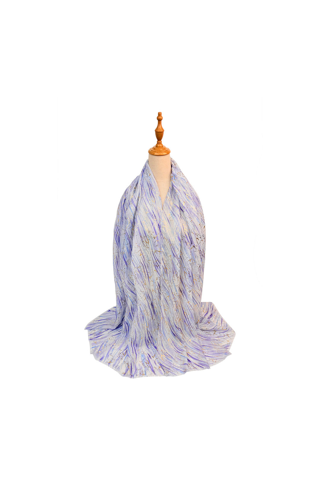 Abstract Foil Print Lightweight Summer Scarf
