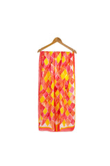 Abstract Diamond Print Lightweight Summer Scarf