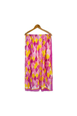 Abstract Diamond Print Lightweight Summer Scarf