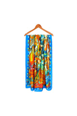 Soft Colourful Vibrant Textured Print Scarf