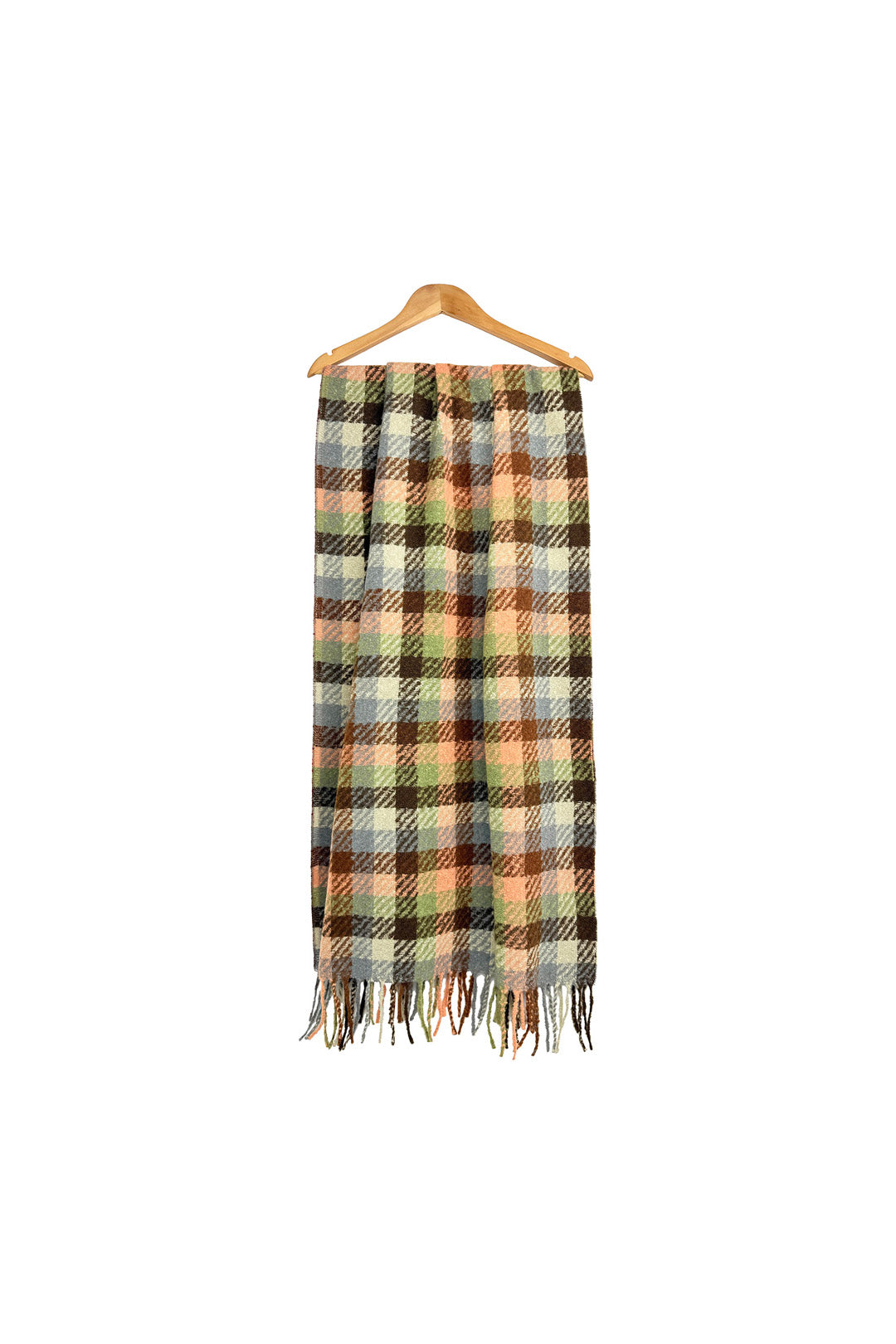 Soft Brushed Check Tartan Scarf for Women