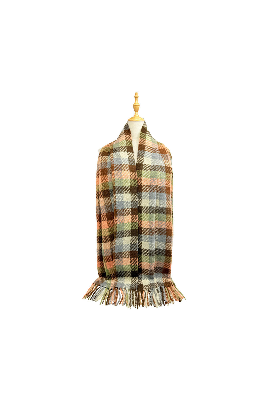 Soft Brushed Check Tartan Scarf for Women