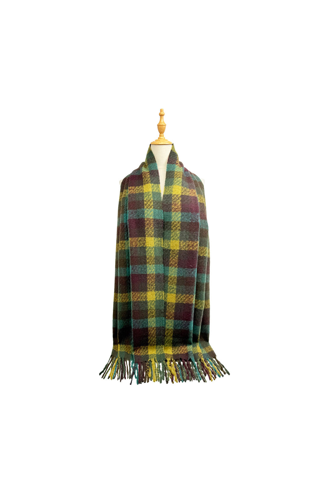 Soft Brushed Check Tartan Scarf for Women