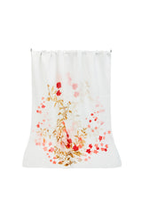 Abstract Lily Floral Print Chiffon Scarf