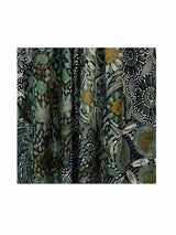 Women's Abstract Floral Print Lightweight Scarf with Frayed Edges