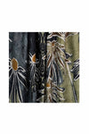 Women’s Floral Print Lightweight Scarf with Frayed Edges