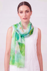 Watercolour Heart Print Scarf
