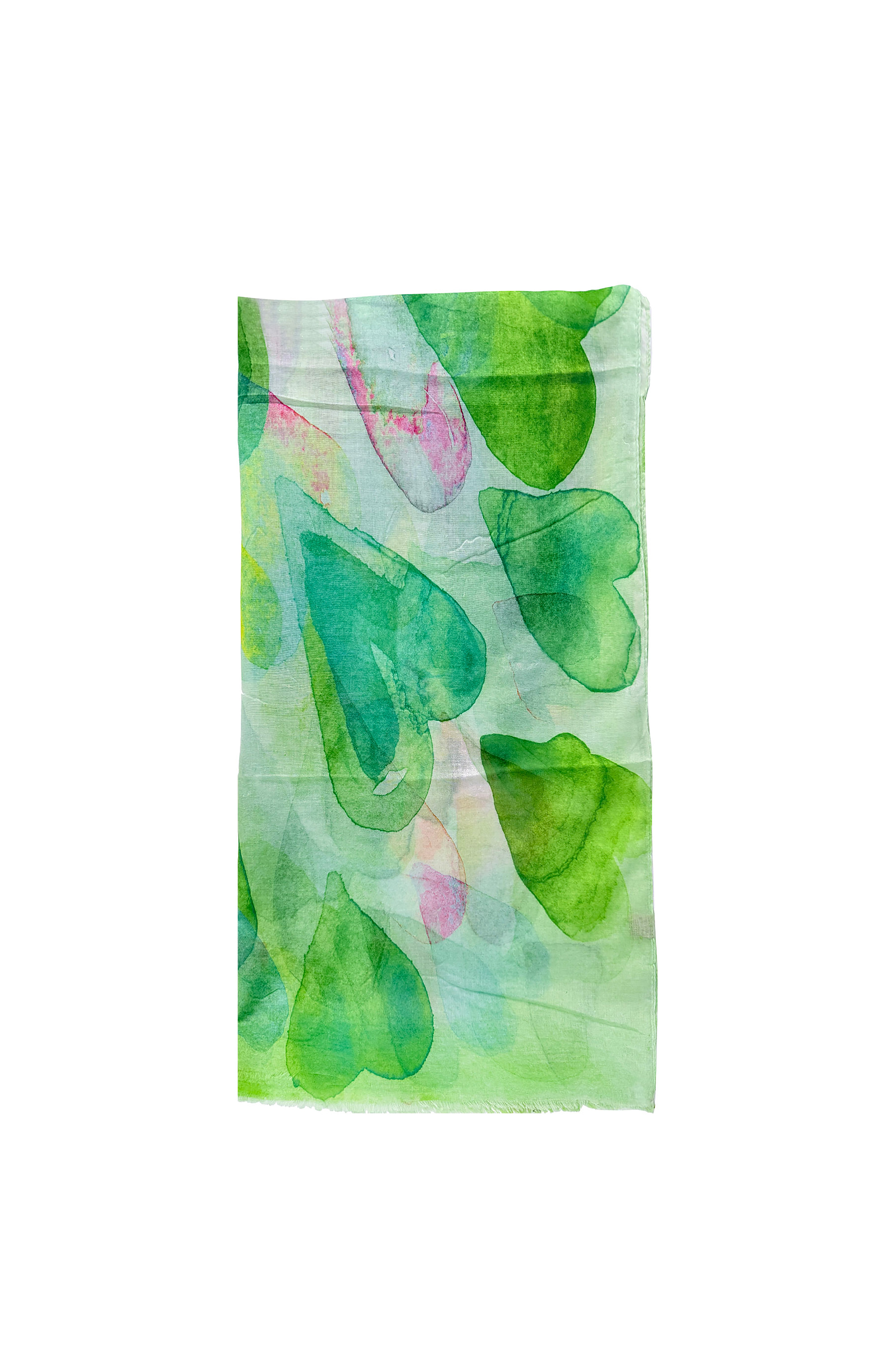 Watercolour Heart Print Scarf