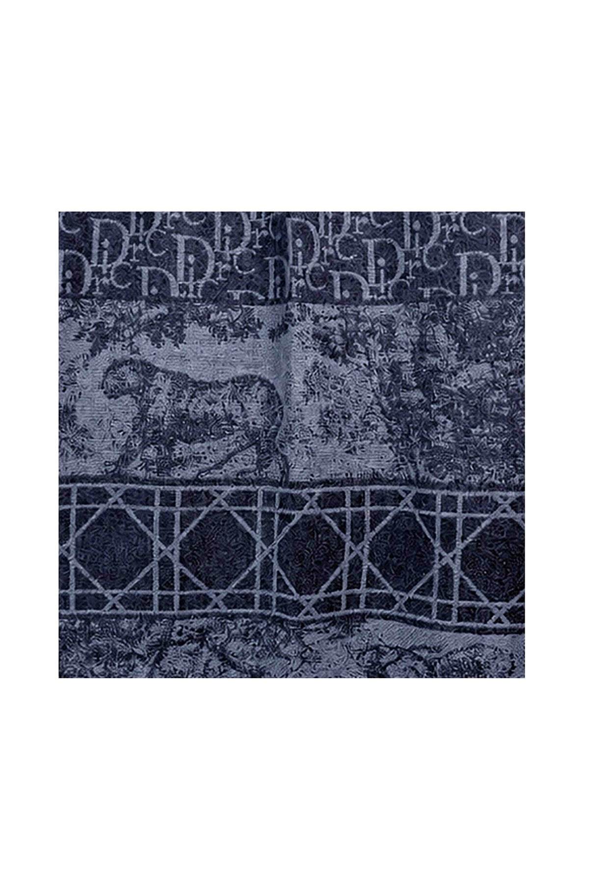 Women’s Heritage Animal & Monogram Print Fringed Scarf
