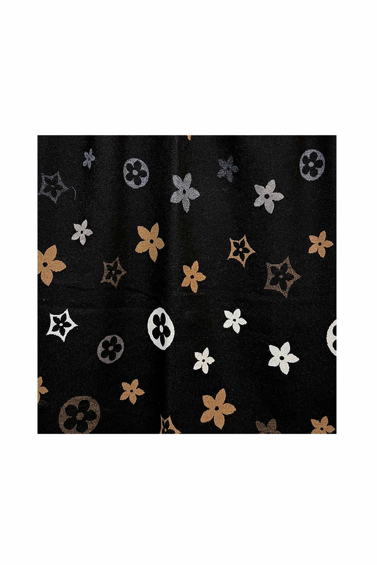 Women’s Reversible Floral Print Scarf – Soft Lightweight Fringed Wrap