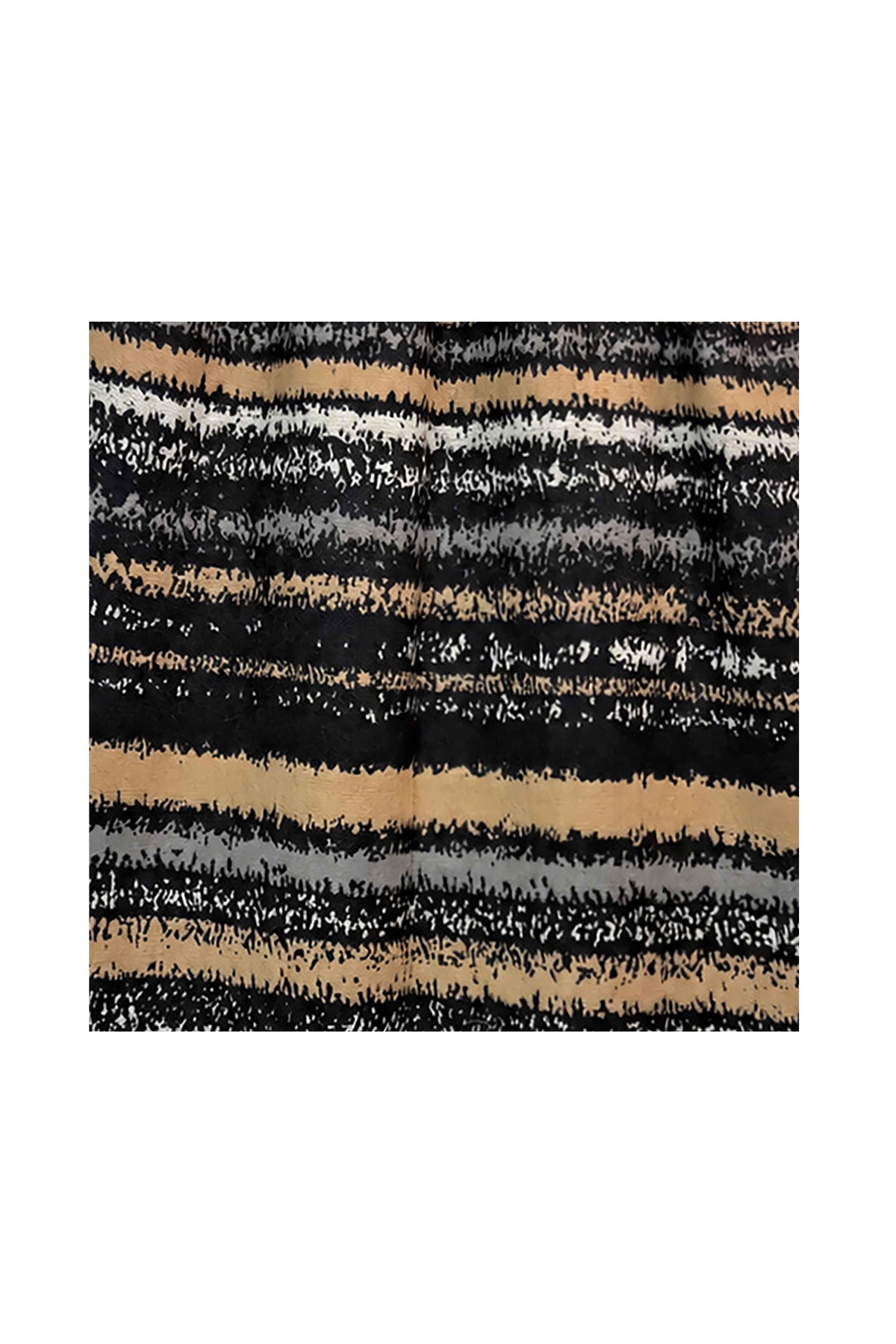 Women’s Abstract Stripe Print Scarf – Soft Lightweight Fringed Wrap