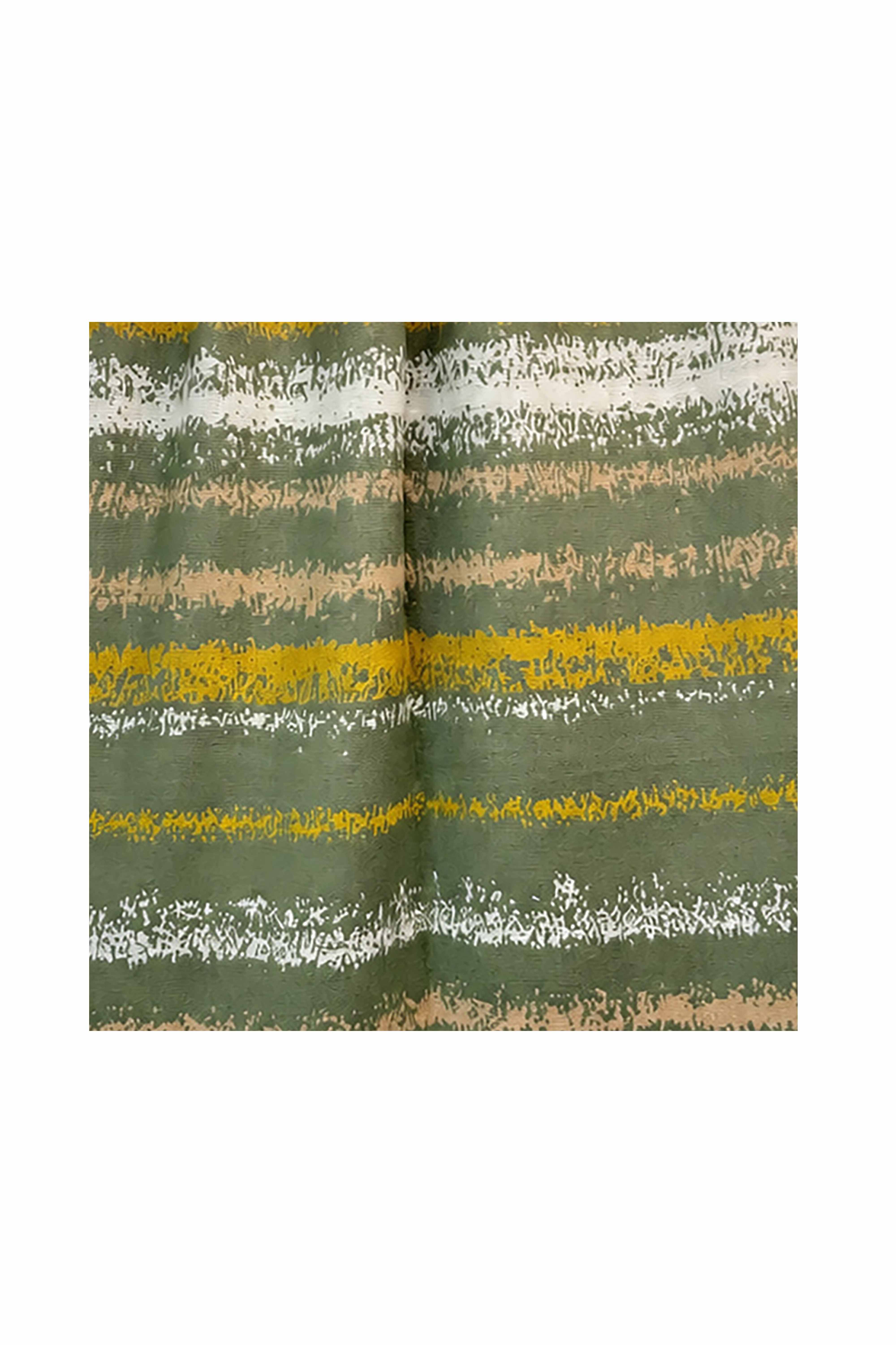 Women’s Abstract Stripe Print Scarf – Soft Lightweight Fringed Wrap