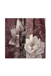Women’s Botanical Floral Reversible Scarf with Fringed Trim