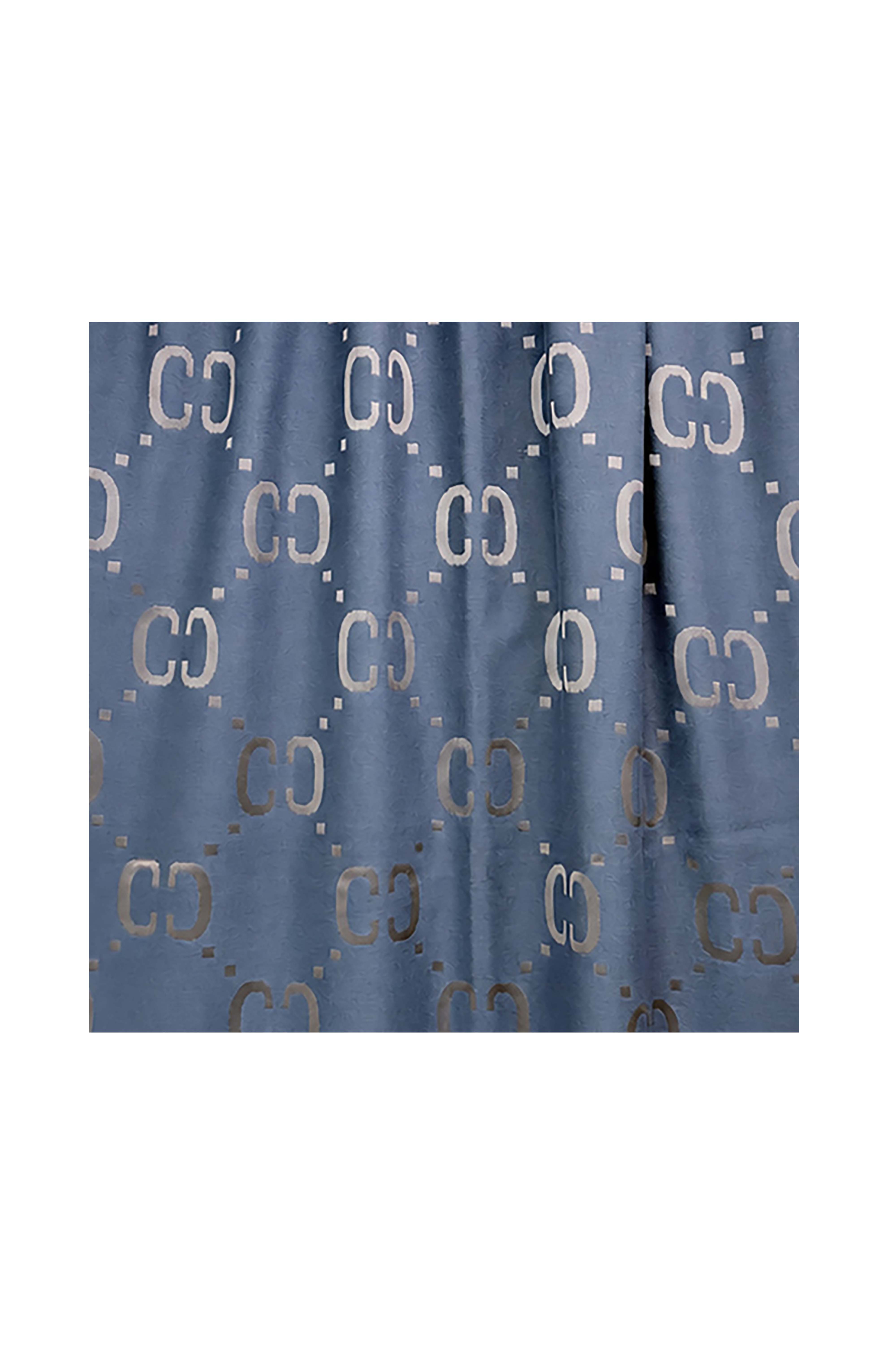 Women’s Reversible Monogram Pattern Scarf with Fringed Trim