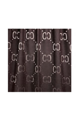 Women’s Reversible Monogram Pattern Scarf with Fringed Trim
