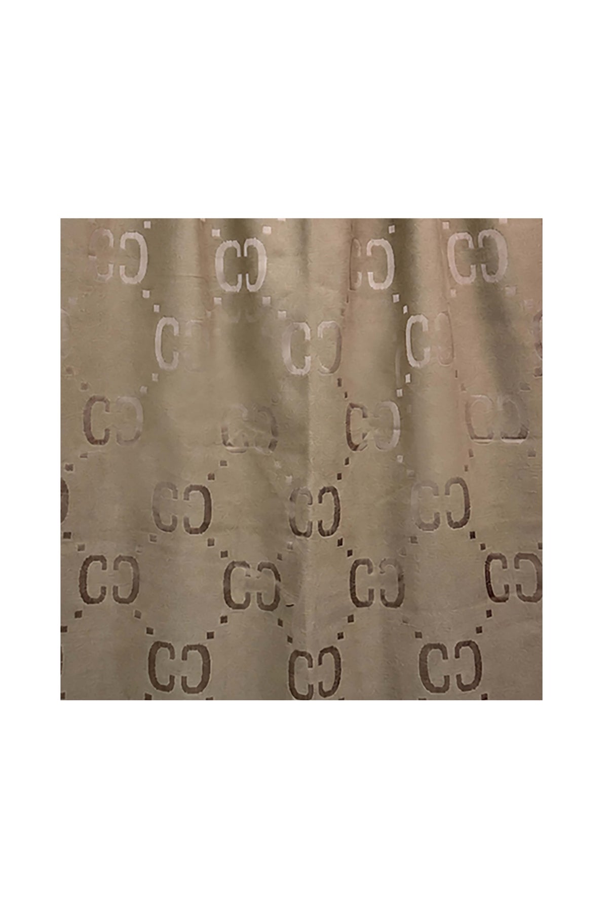 Women’s Reversible Monogram Pattern Scarf with Fringed Trim