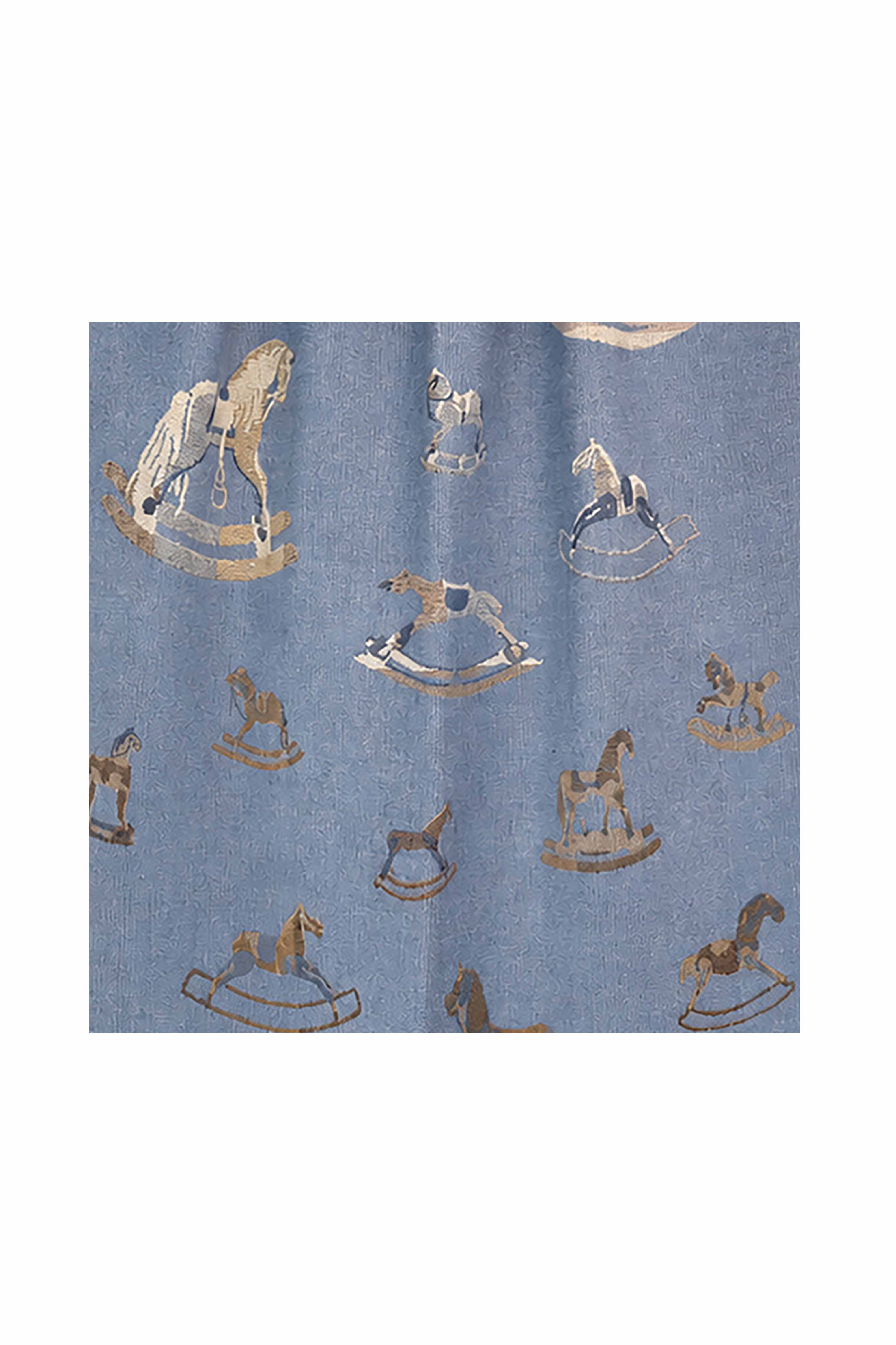 Women’s Rocking Horse Print Fringed Scarf