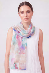 Abstract Watercolour Print Scarf