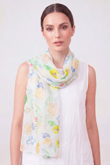 Watercolour BotanicalPrint Scarf